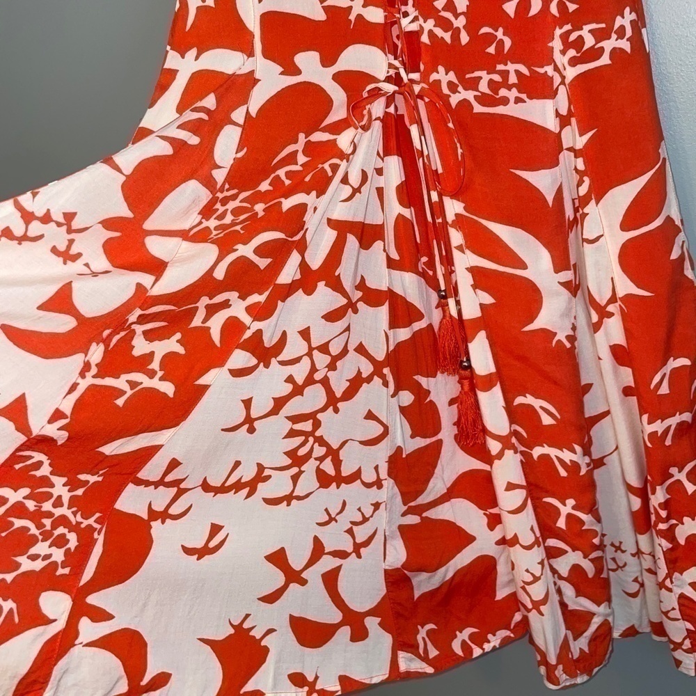 Anthropologie Maeve Indiga Bird Print Lined Swing Dress Size XS - Picture 10 of 12